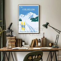 Ski Colorado Adventure Travel Poster PosterGoat
