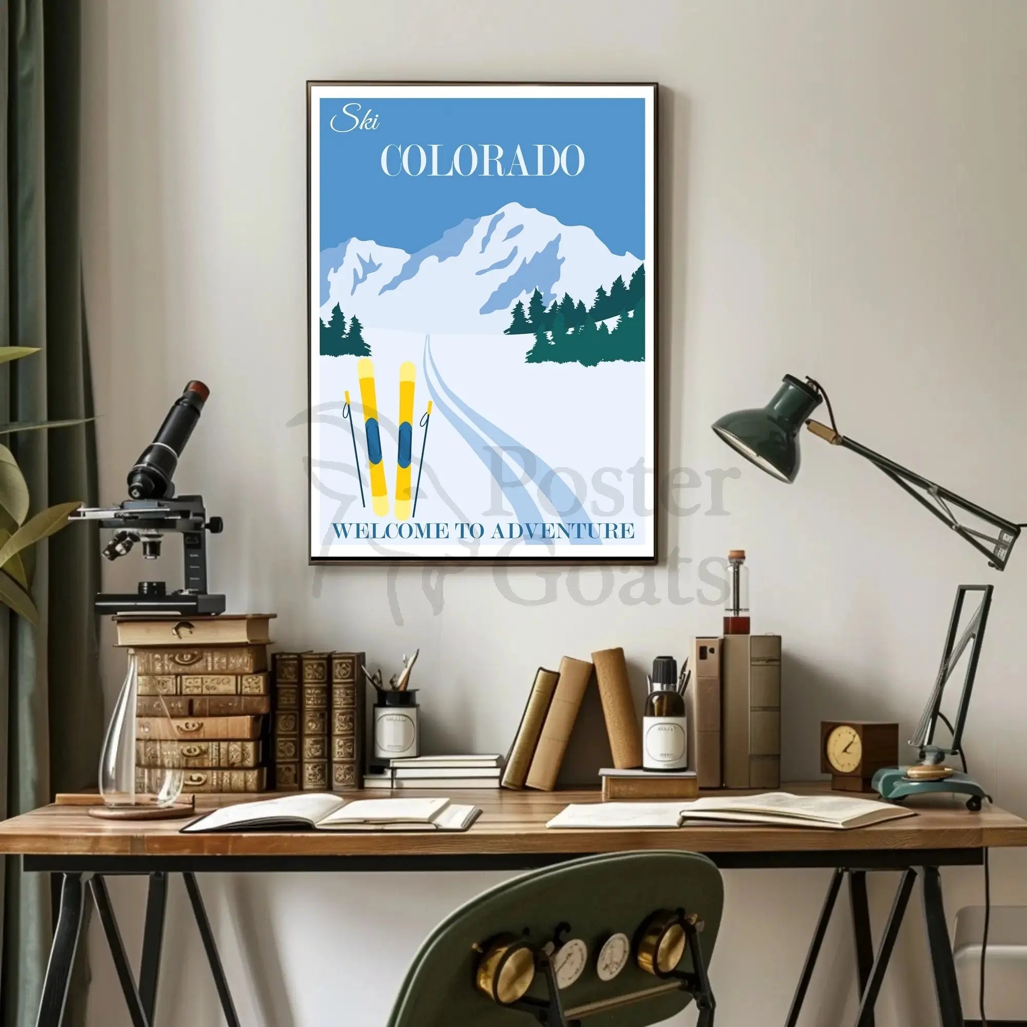 Ski Colorado Adventure Travel Poster PosterGoat