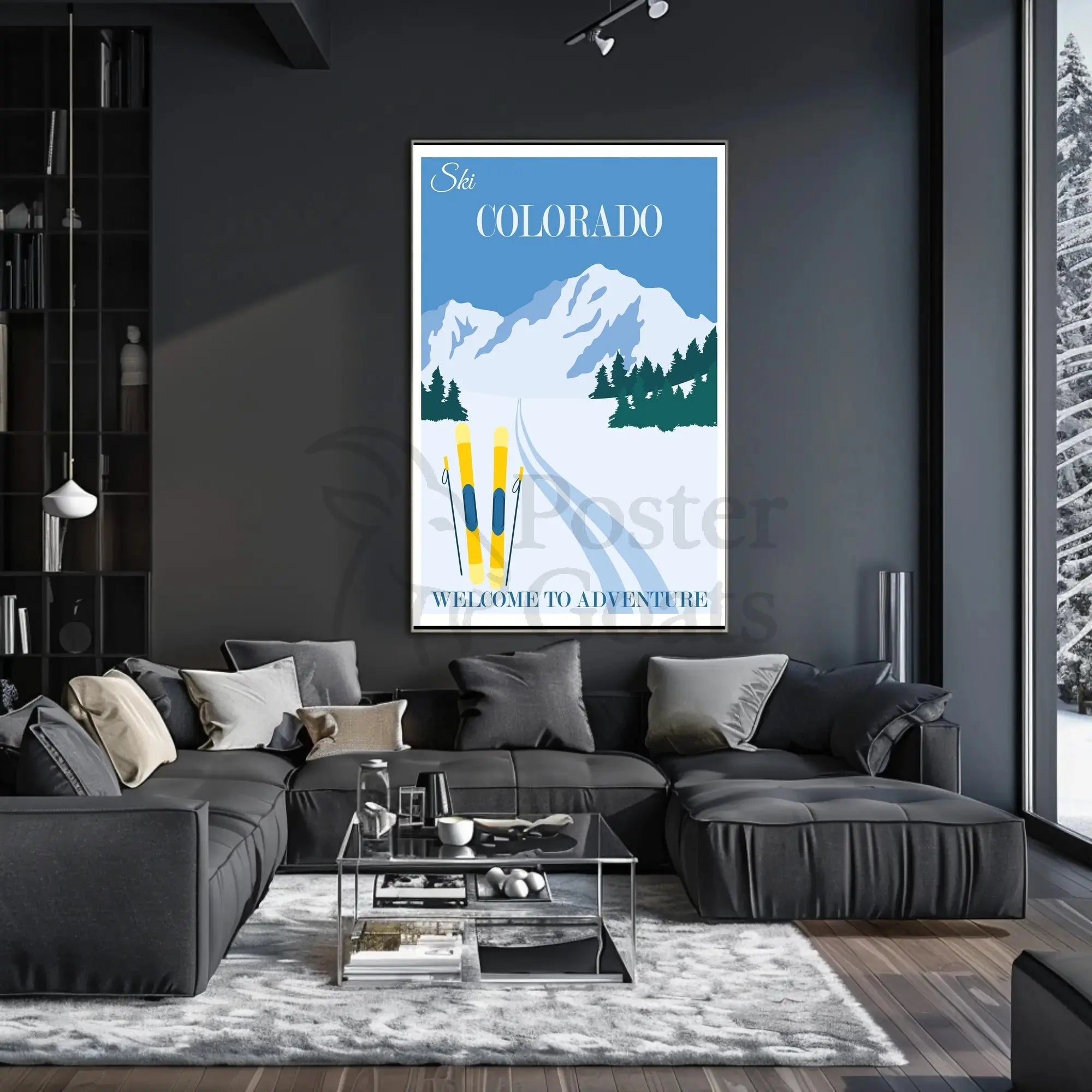 Ski Colorado Adventure Travel Poster PosterGoat