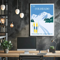 Ski Colorado Adventure Travel Poster PosterGoat