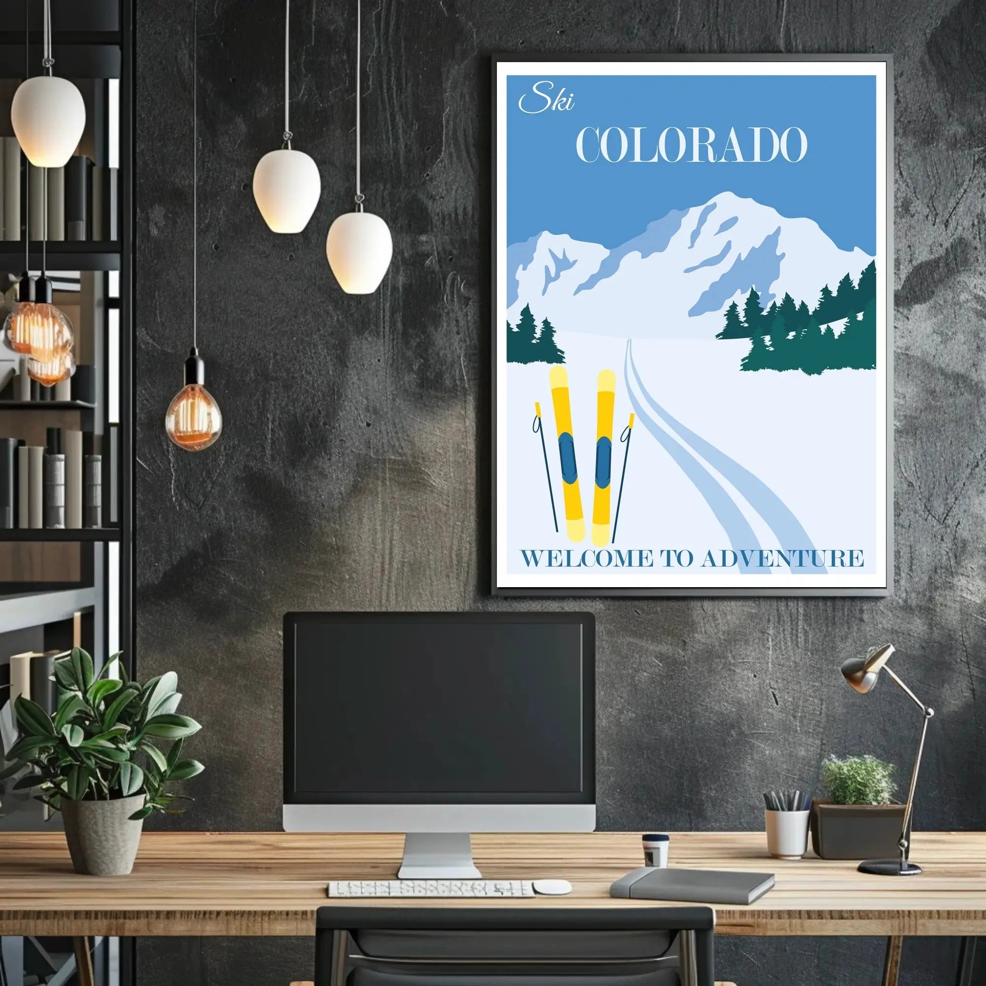 Ski Colorado Adventure Travel Poster PosterGoat