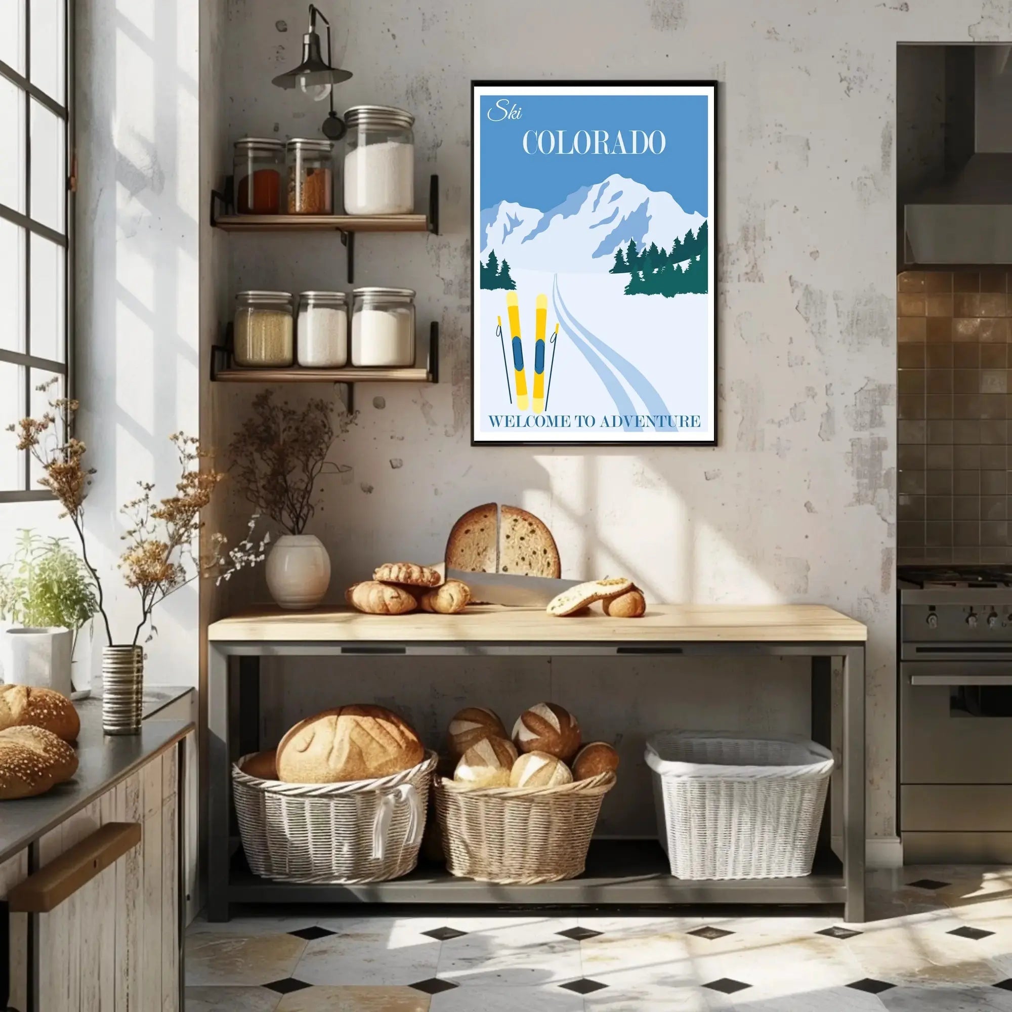 Ski Colorado Adventure Travel Poster PosterGoat