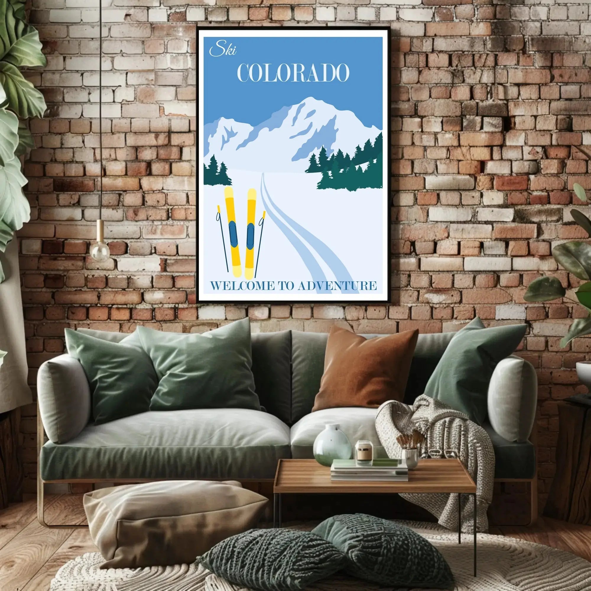 Ski Colorado Adventure Travel Poster PosterGoat