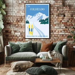 Ski Colorado Adventure Travel Poster PosterGoat