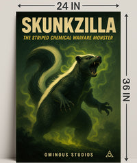 Skunkzilla The Striped Chemical Poster PosterGoat