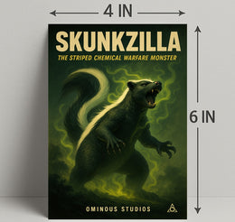 Skunkzilla The Striped Chemical Poster PosterGoat