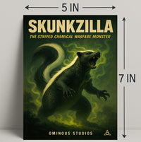 Skunkzilla The Striped Chemical Poster PosterGoat