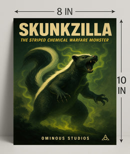 Skunkzilla The Striped Chemical Poster PosterGoat