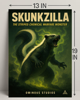 Skunkzilla The Striped Chemical Poster PosterGoat