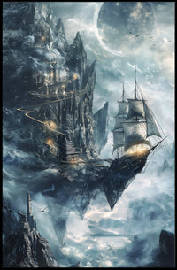 Sky-Bound Adventure: Fantasy or Mythology Poster PosterGoat