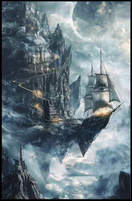 Sky-Bound Adventure: Fantasy or Mythology Poster PosterGoat