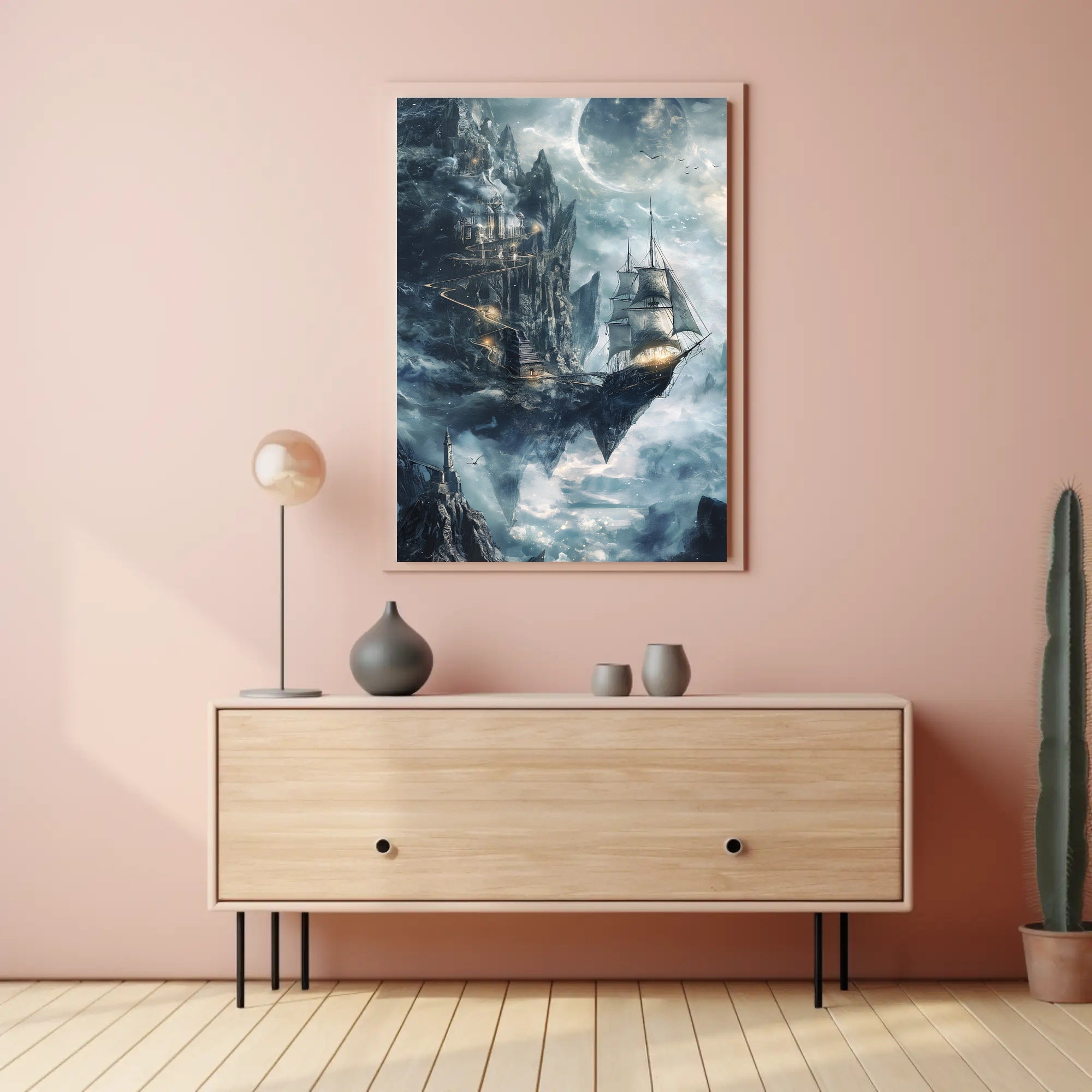 Sky-Bound Adventure: Fantasy or Mythology Poster PosterGoat