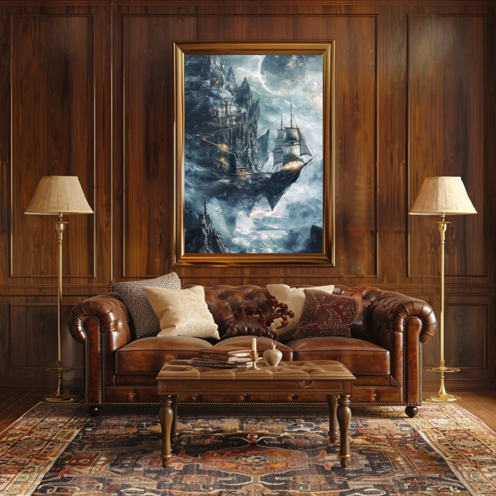 Sky-Bound Adventure: Fantasy or Mythology Poster PosterGoat