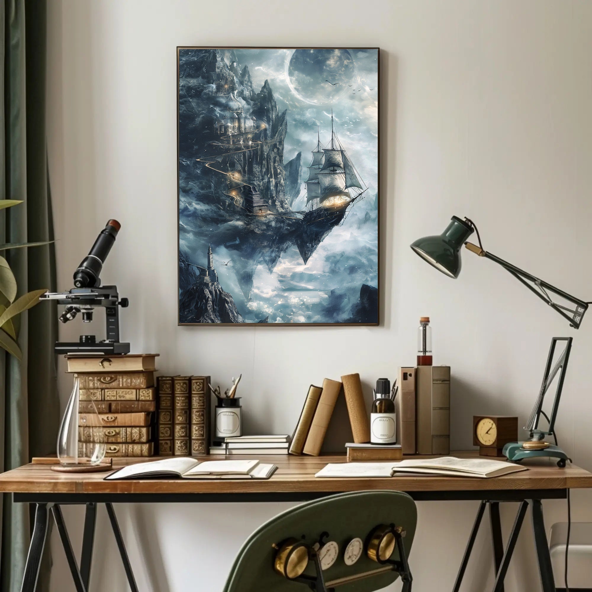 Sky-Bound Adventure: Fantasy or Mythology Poster PosterGoat