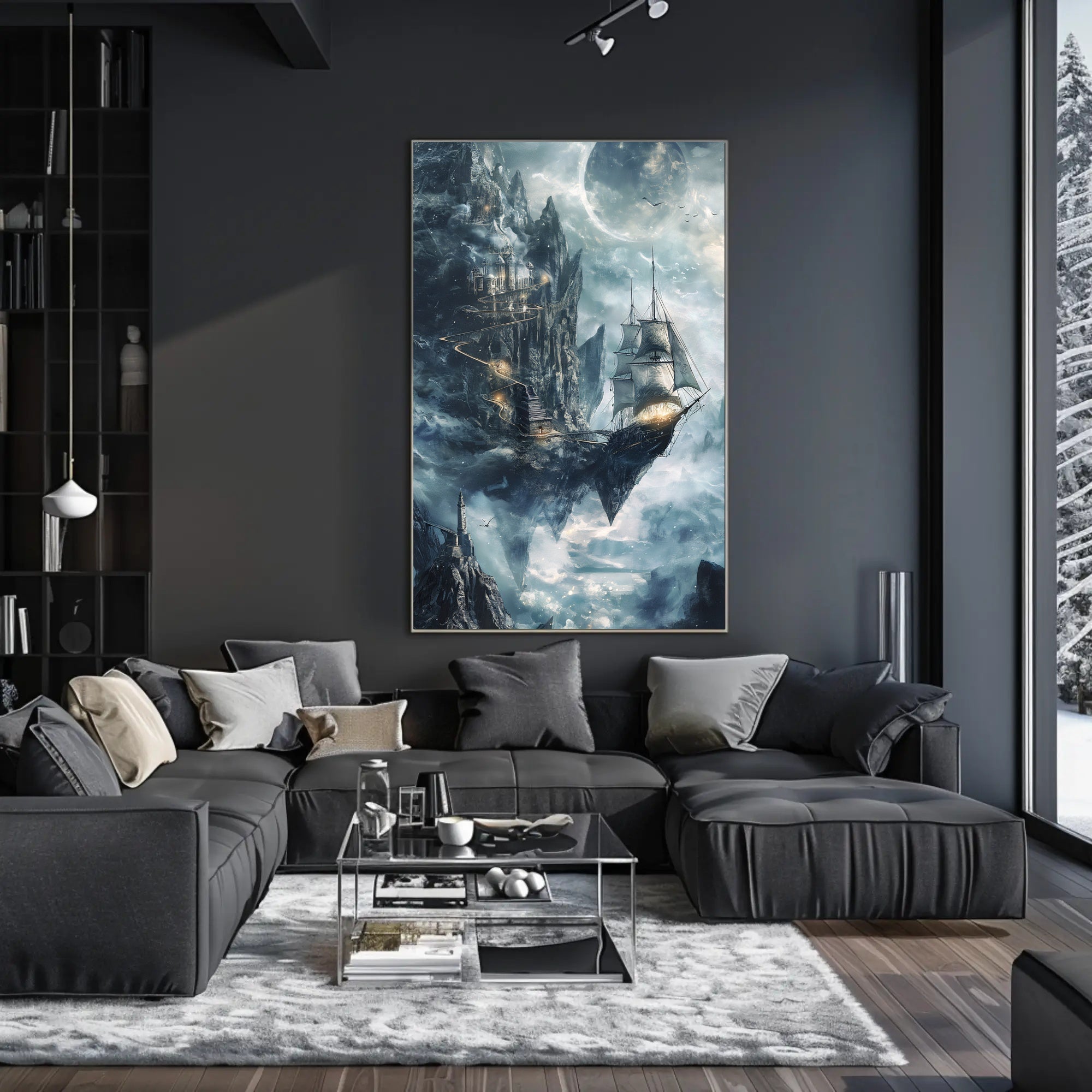 Sky-Bound Adventure: Fantasy or Mythology Poster PosterGoat