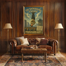 Skybound Escape Retro Magic Performance Poster PosterGoat