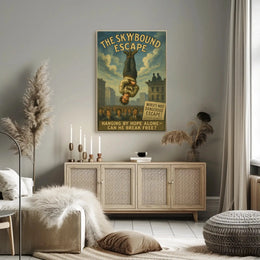 Skybound Escape Retro Magic Performance Poster PosterGoat