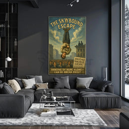 Skybound Escape Retro Magic Performance Poster PosterGoat