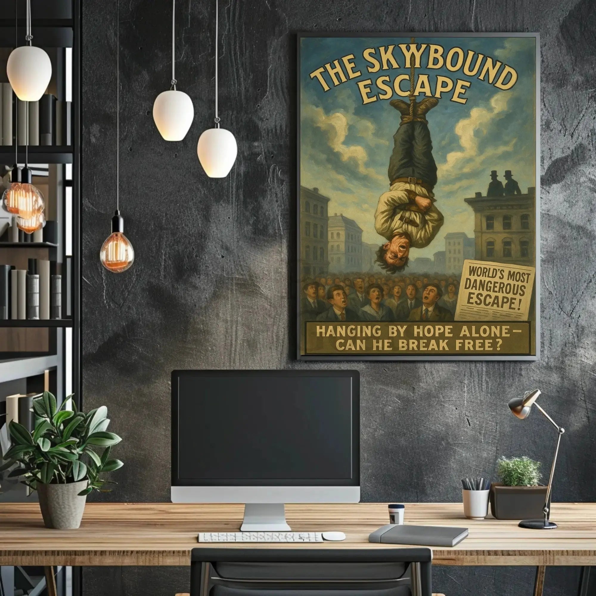 Skybound Escape Retro Magic Performance Poster PosterGoat