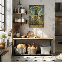 Skybound Escape Retro Magic Performance Poster PosterGoat
