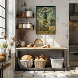 Skybound Escape Retro Magic Performance Poster PosterGoat