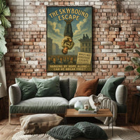Skybound Escape Retro Magic Performance Poster PosterGoat