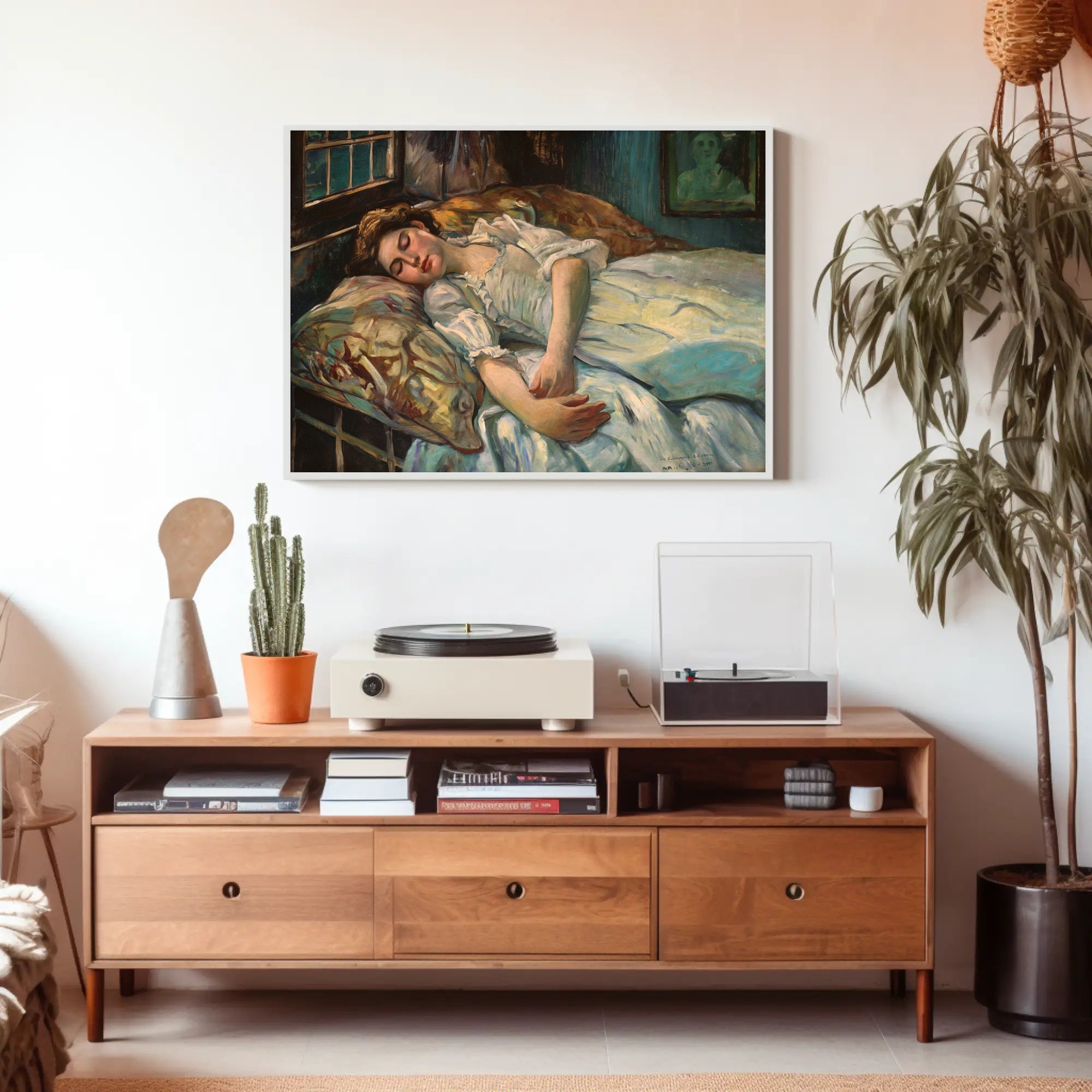 Sleeping Beauty in Tranquil Realism Art Poster PosterGoat