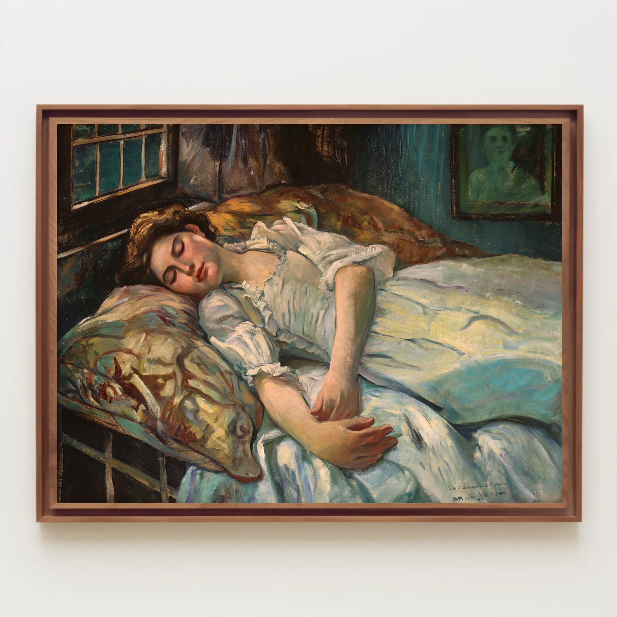 Sleeping Beauty in Tranquil Realism Art Poster PosterGoat