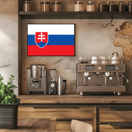 Slovakia Flag Pride Modern Art Country Flag Poster PosterGoat