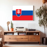 Slovakia Flag Pride Modern Art Country Flag Poster PosterGoat