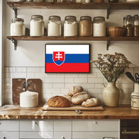 Slovakia Flag Pride Modern Art Country Flag Poster PosterGoat
