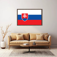 Slovakia Flag Pride Modern Art Country Flag Poster PosterGoat