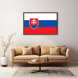Slovakia Flag Pride Modern Art Country Flag Poster PosterGoat