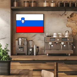 Slovenian Flag and Symbols Country Flag Poster PosterGoat