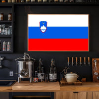 Slovenian Flag and Symbols Country Flag Poster PosterGoat