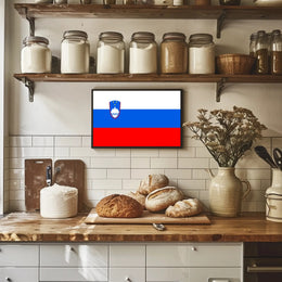 Slovenian Flag and Symbols Country Flag Poster PosterGoat