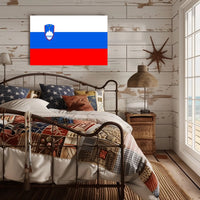 Slovenian Flag and Symbols Country Flag Poster PosterGoat