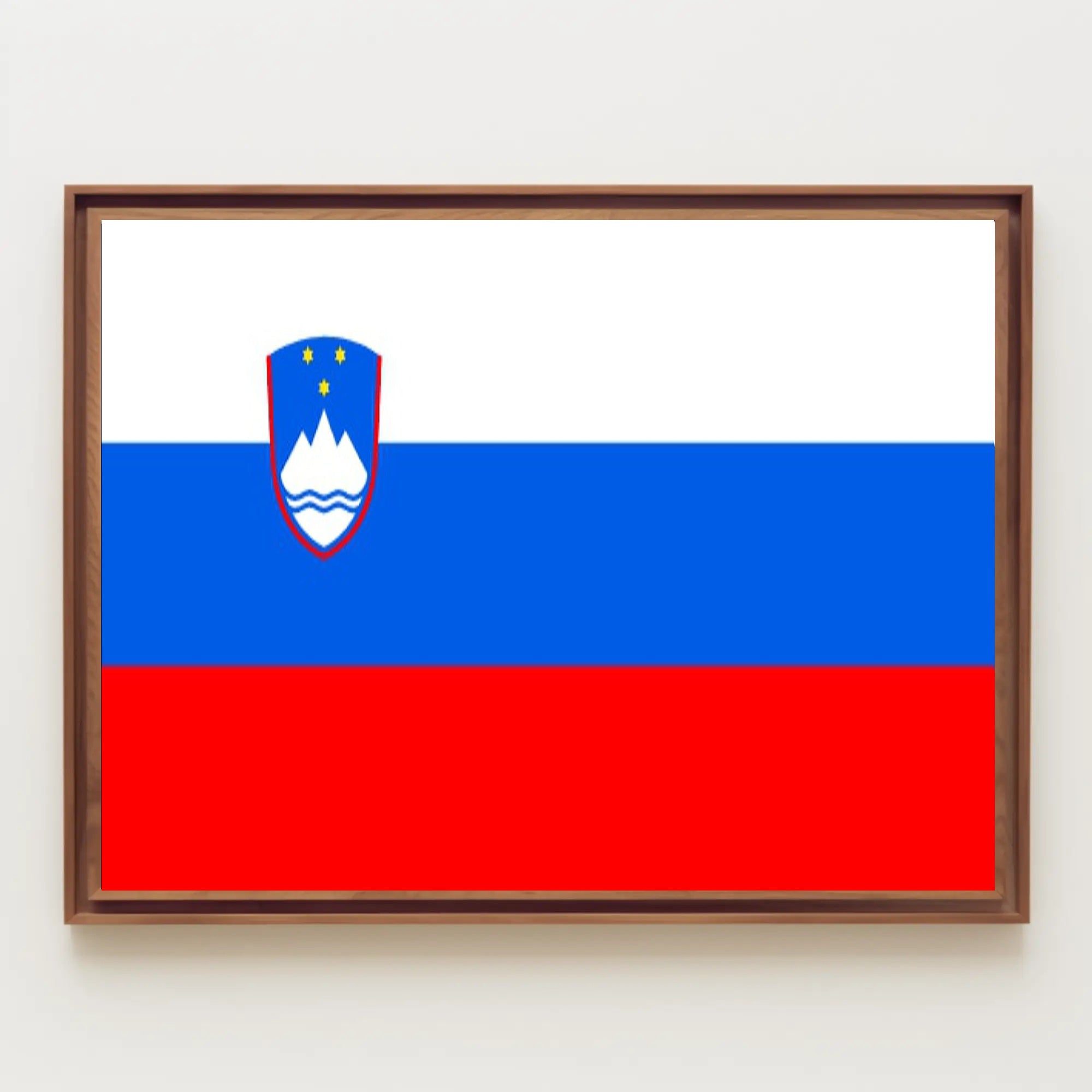 Slovenian Flag and Symbols Country Flag Poster PosterGoat