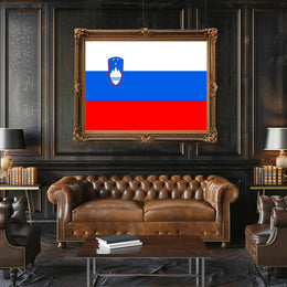 Slovenian Flag and Symbols Country Flag Poster PosterGoat