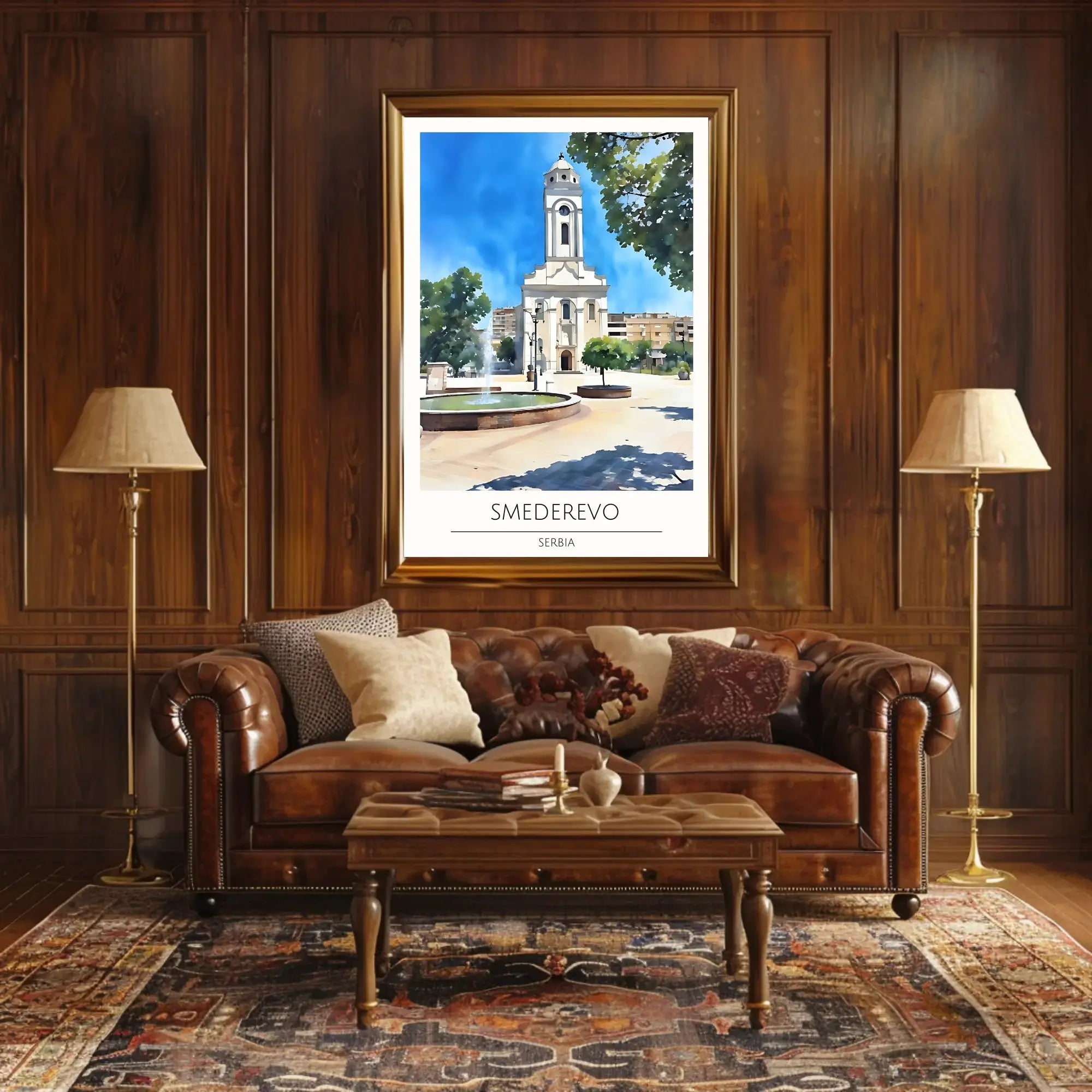 Smederevo Historical Charm Illustrated Travel Poster PosterGoat