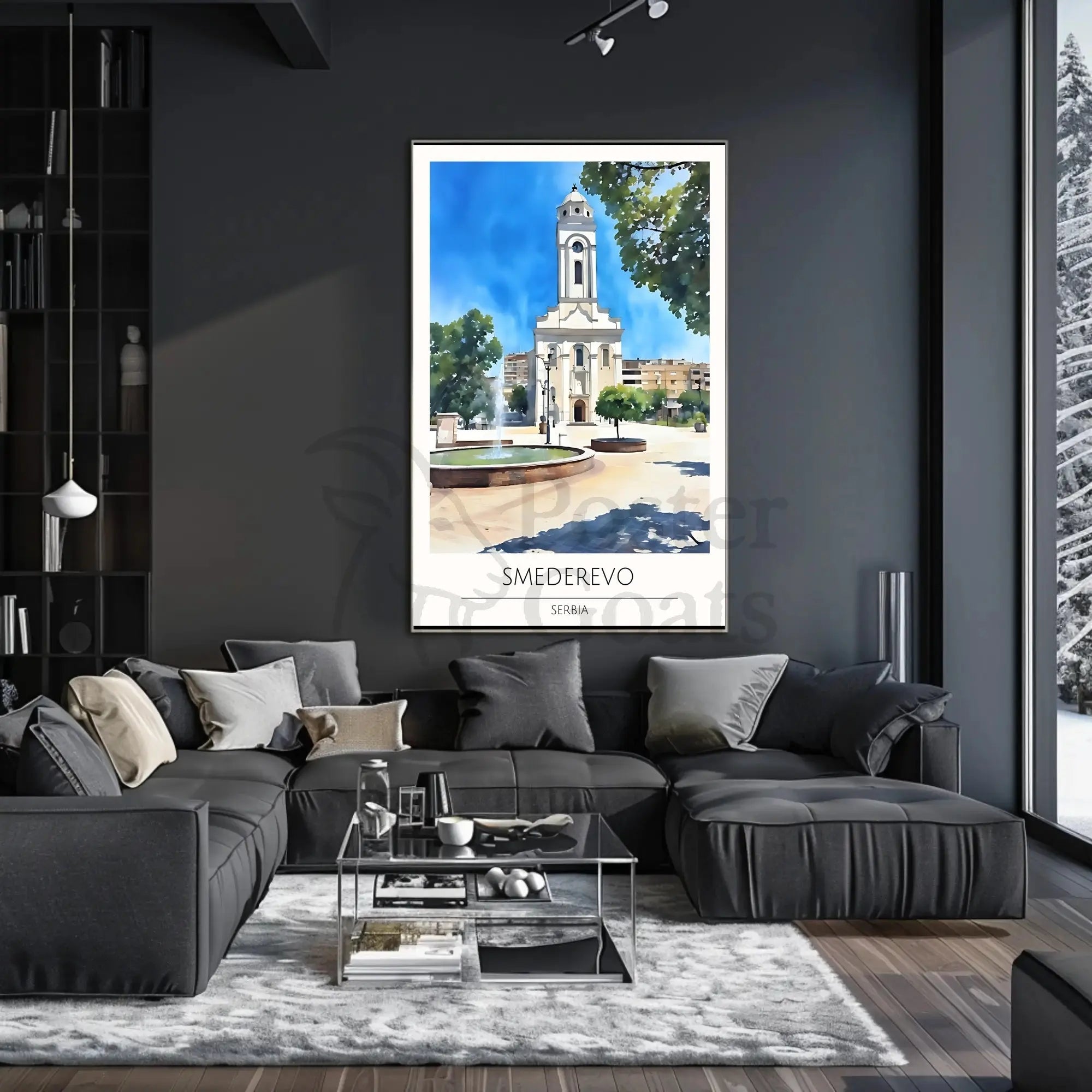 Smederevo Historical Charm Illustrated Travel Poster PosterGoat