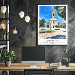 Smederevo Historical Charm Illustrated Travel Poster PosterGoat