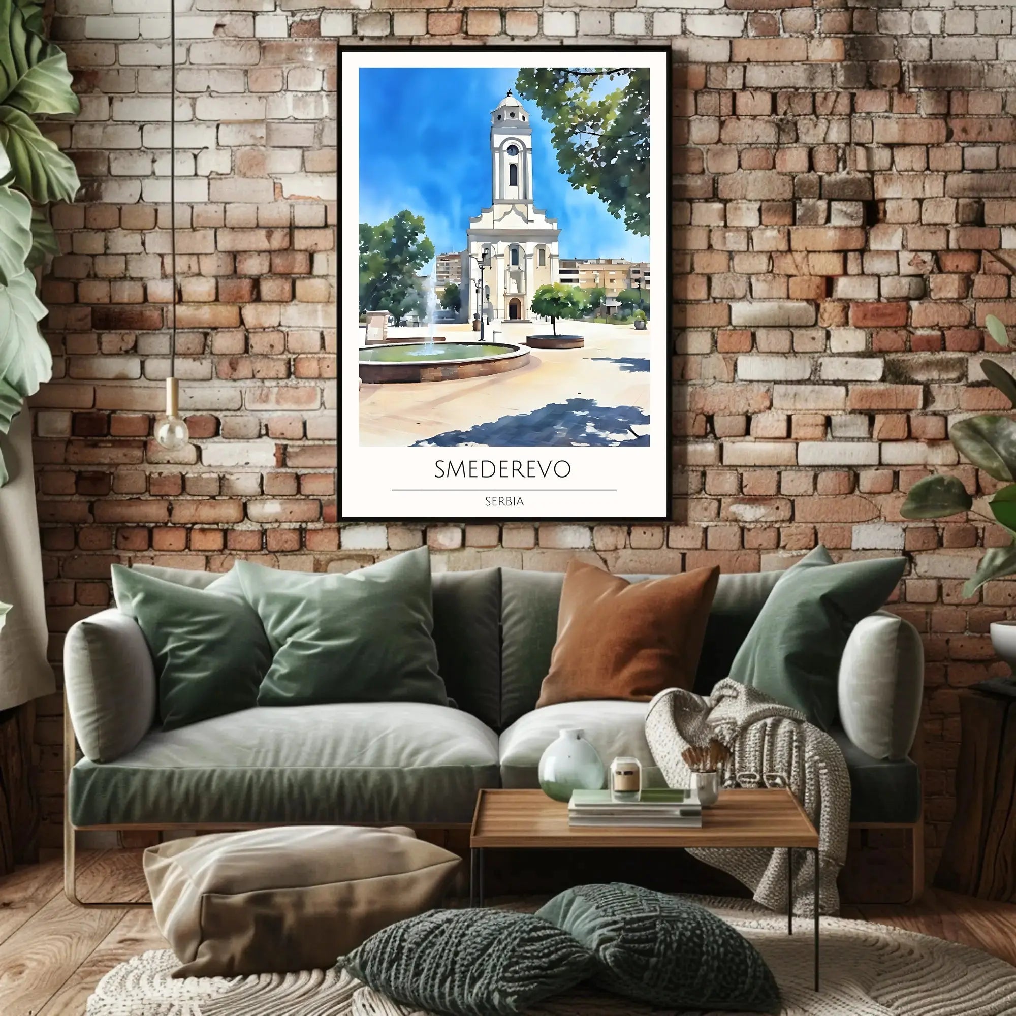 Smederevo Historical Charm Illustrated Travel Poster PosterGoat