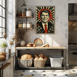 Smiling Leader Vintage Mid-Century Political Propaganda Poster PosterGoat