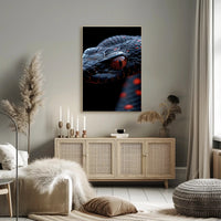 Snake's Eye Masterpiece: Hyper-Realistic Reptile Animal Poster PosterGoat