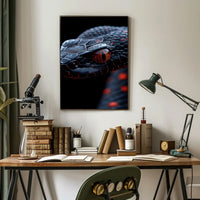 Snake's Eye Masterpiece: Hyper-Realistic Reptile Animal Poster PosterGoat