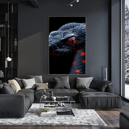 Snake's Eye Masterpiece: Hyper-Realistic Reptile Animal Poster PosterGoat