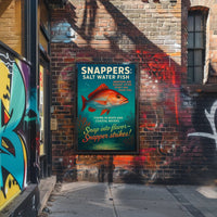 Snappers Salt Water Fish Poster PosterGoat
