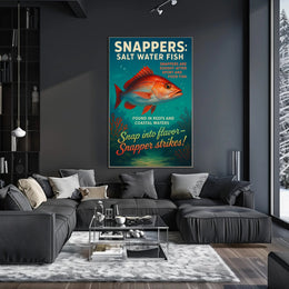 Snappers Salt Water Fish Poster PosterGoat