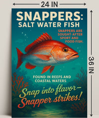 Snappers Salt Water Fish Poster PosterGoat